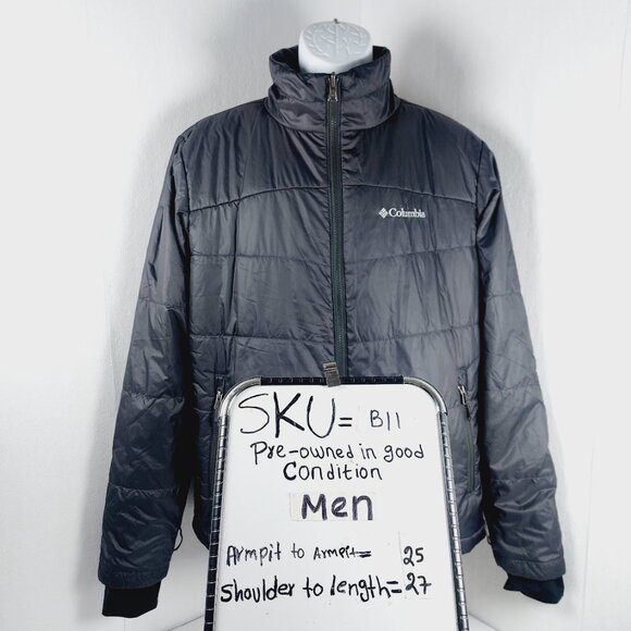 Columbia Men's Black Omni-Heat Interchange Thermal Puffer Jacket Size M - Picture 14 of 14
